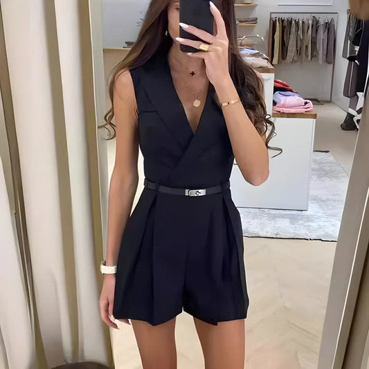 Francheska™ | Elegant sleeveless jumpsuit