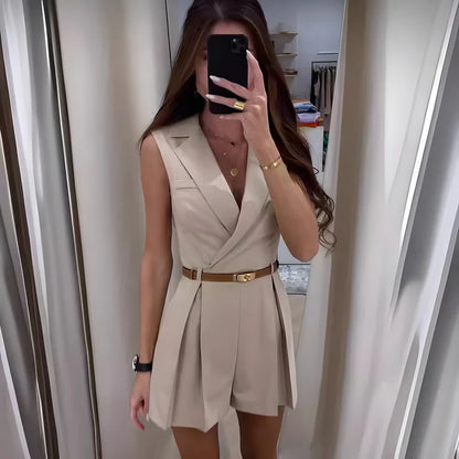 Francheska™ | Elegant sleeveless jumpsuit