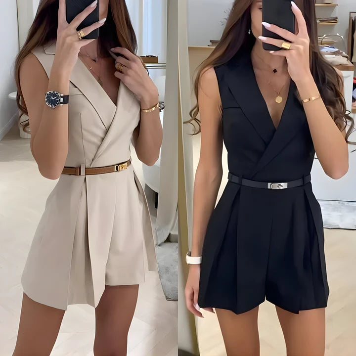 Francheska™ | Elegant sleeveless jumpsuit